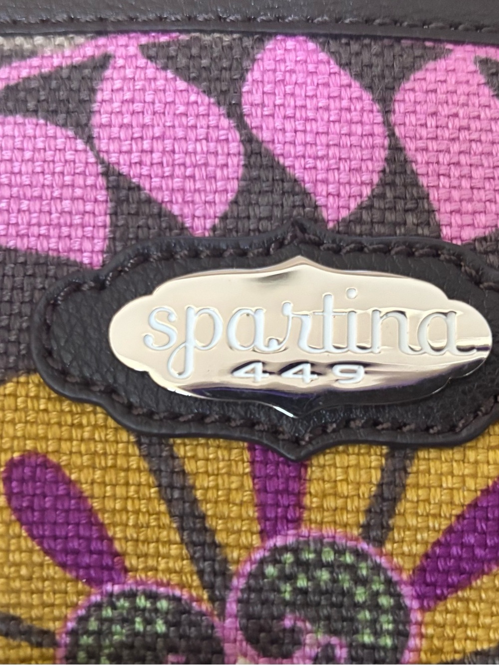 Spartina 449 Pink, Purple & Mustard Floral Shoulder Bag